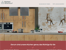 Tablet Screenshot of kuechen-abverkauf.de